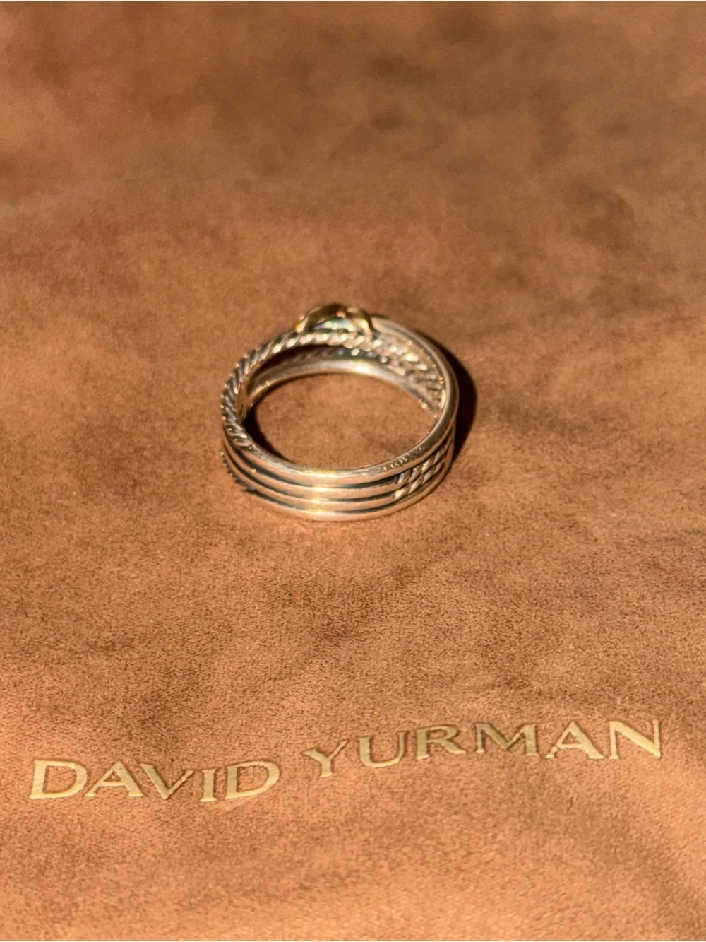 David Yurman X Crossover Ring - Size 8 - Authentic